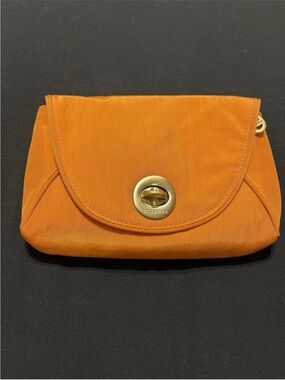 Baggallini Crossbody Belt Convertible Bag Bright Orange & Gold Adjustable